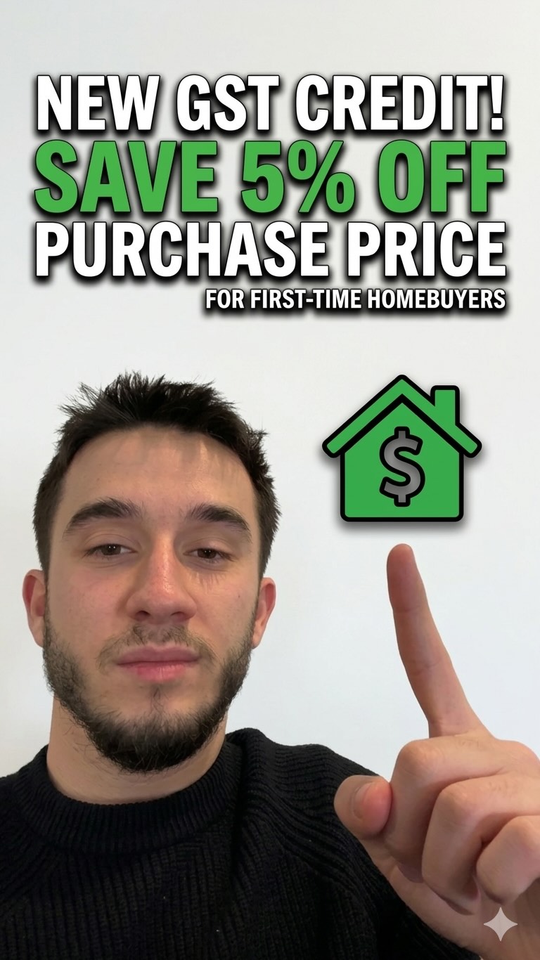 First time buyers just got a major advantage.

The federal GST credit for new bu